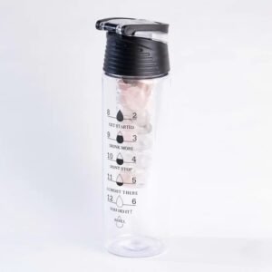 Crystal Infused Bottle - Rose Quartz Crystal,Water Bottle for De-stress